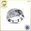 elegant design China factory wholesale 925 silver jewelry pave ring