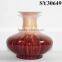 Ceramic vase for decorative red small wedding decoration vase