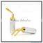 Golden Screw Locking Banana connector Speaker Spade fork plug