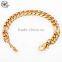 Wholesale stainless steel girls rose gold thin fancy chain bracelet for girls