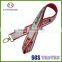 customized fancy satin ribbon lanyard