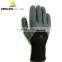 100% polyester oilproof 3/4 nitrile foam-coated knitted safety gloves