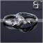 Wedding Band 925 Sterling Silver Cubic Zirconia Heart Shape Couples Rings
