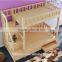 Multifunctional foldable wooden baby crib with wheels                        
                                                Quality Choice