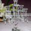 Elegant shape of crystal candlestick for birthday decorations in china