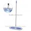 ss handle with ss clip blue with white cotton flat mop40 60 70 90cm