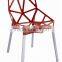 Modern Aluminum Alloy Chair Transformers Metal Dining Chair