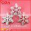 Handmade polyresin snowflake snowman shaped baubles for christmas decoration