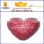 YIWU yipai glitter solid styrofoam peach heart/glitter polyfoam peach heart