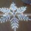 Hanging Christmas ornament 3d motif snowflake lights,light up led snowflake wand winter princess hallow