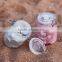 Foodgrade Transparent Colorful Storage Glass Jars With Hinged Lid