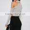 OEM women clothing manufacturing Turtle neck Long Sleeves women tops