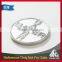 Best selling blank custom silver metal euro market embossed token