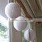 Mixed sizes White tissue paper honeycomb balls Wedding Birthday party Hanging decoration