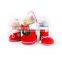 Christmas Decorations Red Flocking Boots S-M-L Xmas Accessories Candy Stockings Holder Novelty Gift Bags for Home Party Use YA