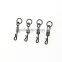 wholesale quality carp fishing Long body Q-shaped swing snap with solid ring