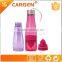 Travel 650ml plastic lemon juicer water bottle