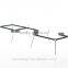 black tempered glass color computer /metting table office desk