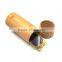 custom bamboo sunglass case Natural Bamboo Box Round Wood beige Cylindrical Shaped Sunglasses Wooden Case