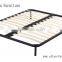 wooden slat bed frame 4 legs Queen