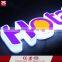 Outdoor led illuminated letter led channel letter vacuum formed channel letter