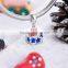 Promotional Merry Christmas Box Gift Blue Star Enamel Diy Charms