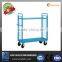 Warehouse movable cart trolley stainless steel with plastic boxes