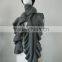 pure 100% cashmere knit ruffle scarf shawl