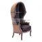 Ellis wood occasional round egg shape Chair