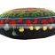 Suzani Embroidered Round Mandala Floor Pillow Cover Indian Ethnic 16" Cushions Vintage Pillow Shams