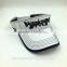 100% cotton white 3D embroidery men's golf visor caps