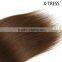 Super quality 20" light natural brown 14 color 113g silky straight braizilian remy clips in human hair weft