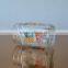 Glass mason jar with Christmas printing