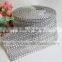 10Yard 8 rows rhinestone square & round stone mesh ribbon for wedding decoration wrap rolls