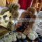 Real multed color fur cushion/wholesale cushion blanket 2015