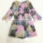 RB1 lady mixed color wholesale knitted mink fur coat