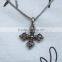 Vintage style retro stainless steel maltese cross pendant