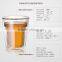 high borosilicate double wall different shape coffee mugs for 100ml