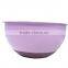 20cm slim shape silicon bottom mixing bowl set stainless steel salad bowl