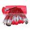 DAXINQI High Quality Sable Hair 21pcs Makeup Brush Set Private Label Cosmetic Brush Set