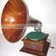 gramaphone , wooden gramaphone