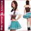 Lady's sexy lingerie japanese latex maid costume