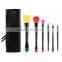 6pcs Double Headed Portable makeup brush set Colorful Multi-fonction Make up brush set tools