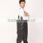 black color watertight cheap pvc chest high aquatic work wear