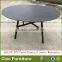 New style aluminium dining furniture round glass table