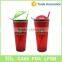 Different color AS plastic snack water mug
