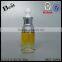 hot products cosmetic packaging fancy 30ml glass bottle with white big dropper yellow dropper bottle with silver aluminum top