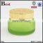 50g  best sellers frosted green glass cosmetic jar gold aluminum lid personal care cream empty cosmetic glass jar