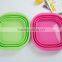 Silicone folding pots vegetables wash basin car portable fishing water bucket