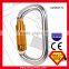 Twist Lock 25KN O Type Climbing Aluminum Carabiner With CE Certificate